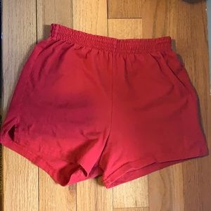 Red Soffee Shorts